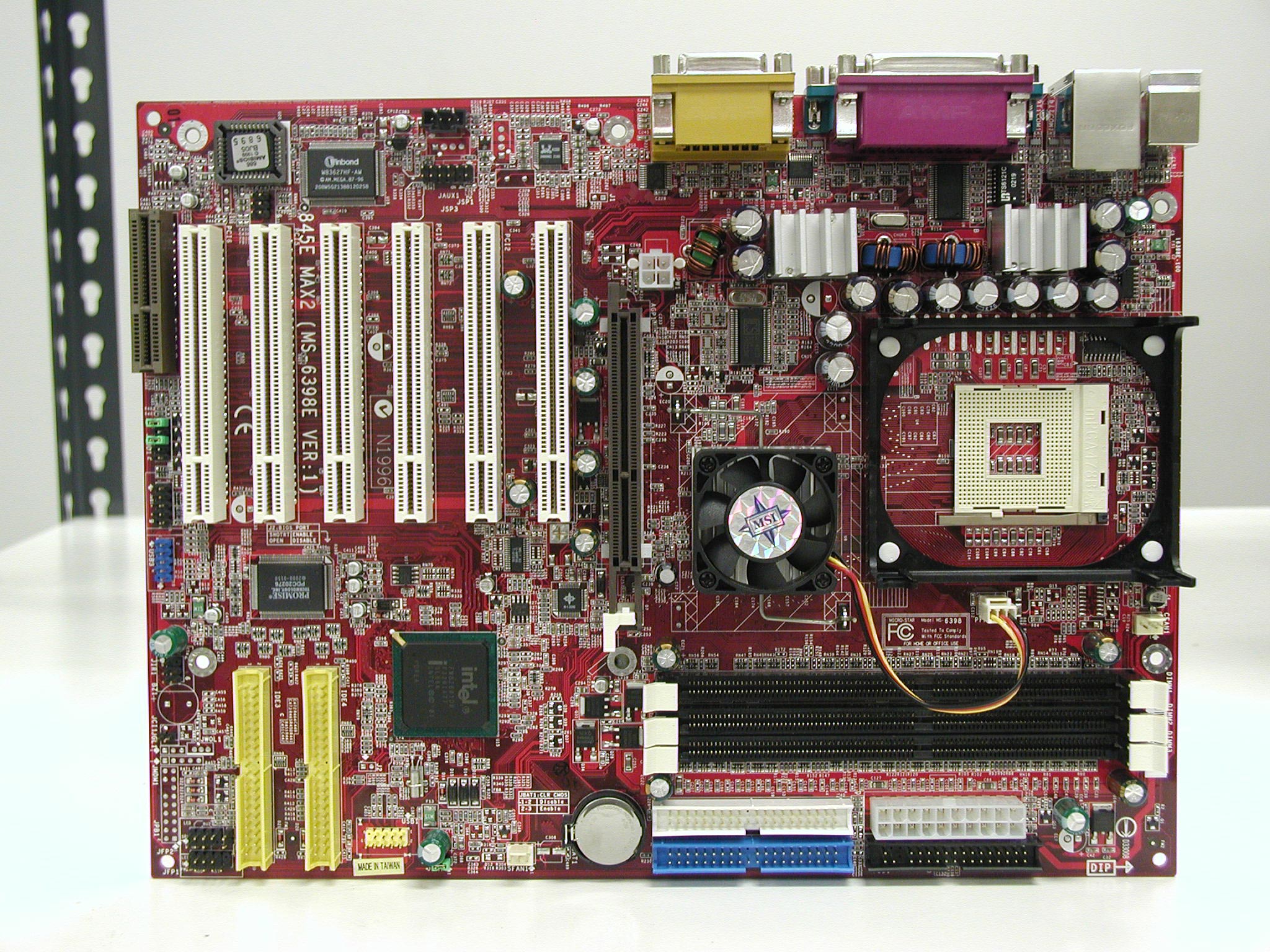 Motherboard MSI 845E MAX2 BLR Review The Motherboard